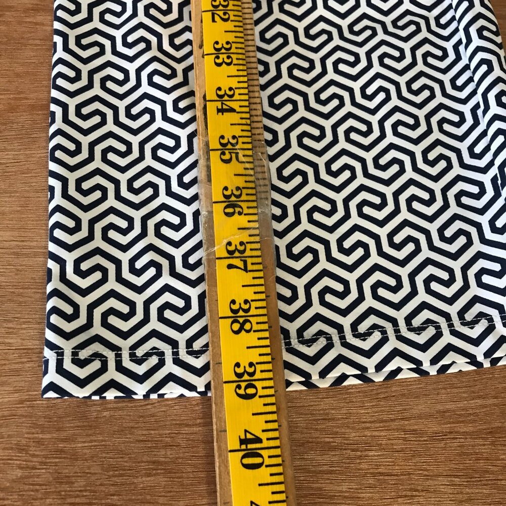 J. Mclaughlin Honeycomb Carmel Pants Women S Black White Geometric Zip Pocket - Picture 5 of 12